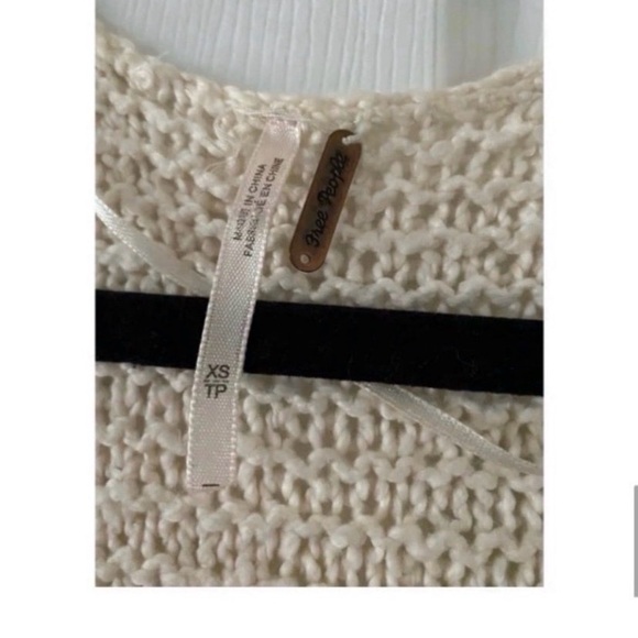 FREE PEOPLE Cream Boho Shaggy Midi Vest - Picture 10 of 12